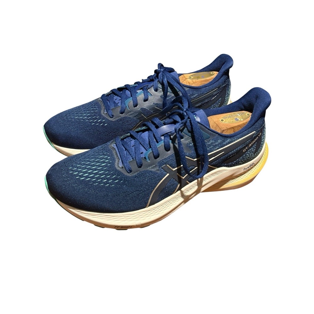 ASICS GT-2000 12 Blue Expanse Champagne Women's Size 11‎ Running Athletic
